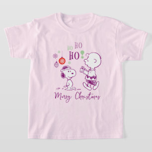 Peanuts   Snoopy & Charlie Brown Ho Ho T-shirt
