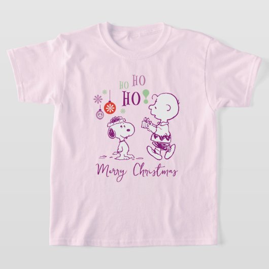 Peanuts | Snoopy & Charlie Brown Ho Ho T-shirt (Laagn)