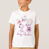 Peanuts | Snoopy & Charlie Brown Ho Ho T-shirt (Voorkant)