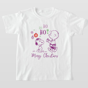 Peanuts Snoopy & Charlie Brown Ho Ho T-shirt