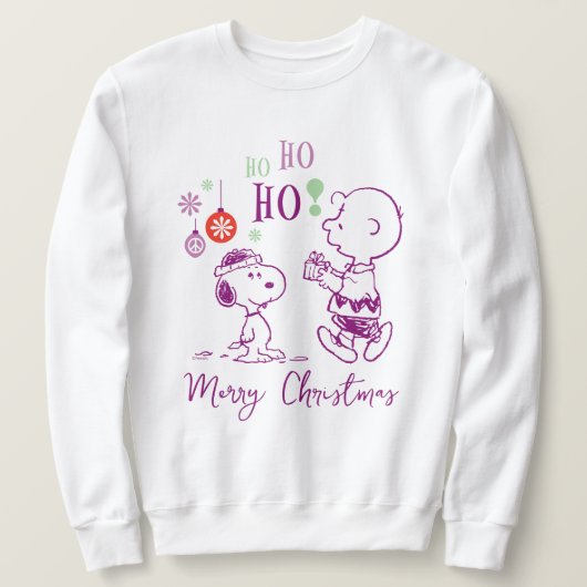 Peanuts | Snoopy & Charlie Brown Ho Ho Trui (Design voorkant)