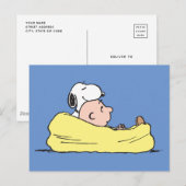 Peanuts | Snoopy & Charlie Brown in zitzak stoel Briefkaart (Voorkant / Achterkant)