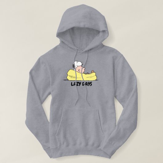 Peanuts | Snoopy & Charlie Brown in zitzak stoel Hoodie (Design voorkant)