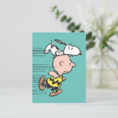 Peanuts | Snoopy & Charlie Brown Run Briefkaart (Staand voorkant)