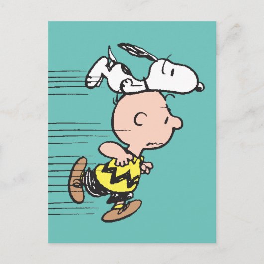 Peanuts | Snoopy & Charlie Brown Run Briefkaart (Voorkant)