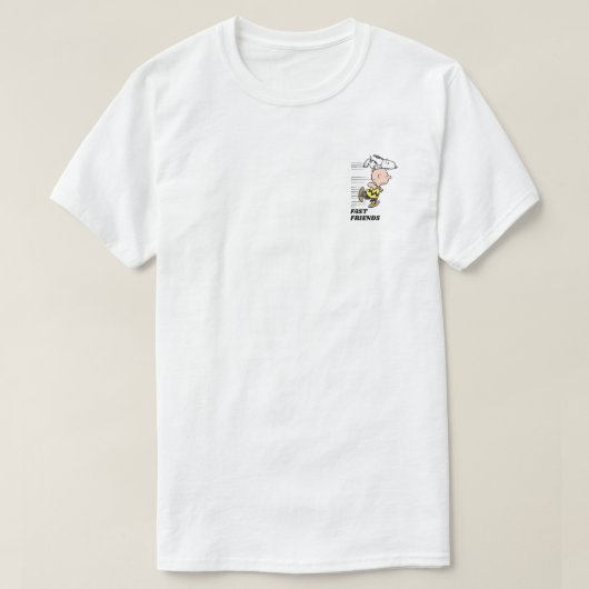Peanuts | Snoopy & Charlie Brown Run T-shirt (Design voorkant)
