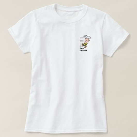 Peanuts | Snoopy & Charlie Brown Run T-shirt (Design voorkant)