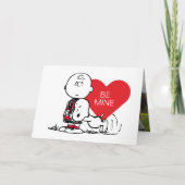 Peanuts | Snoopy & Charlie Brown Valentijn Feestdagen Kaart (Voorkant)
