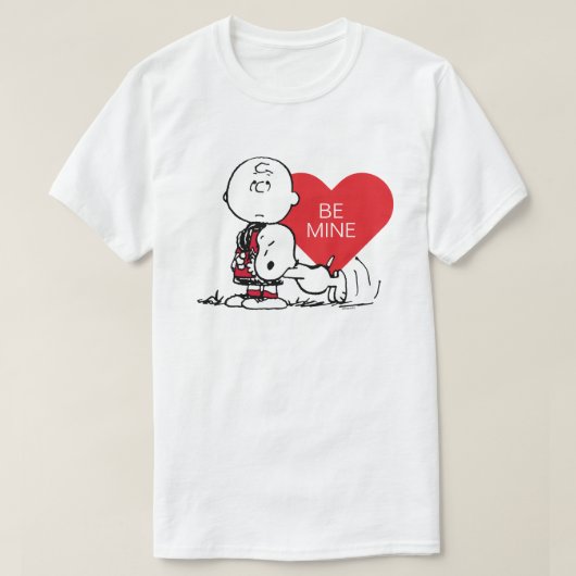 Peanuts | Snoopy & Charlie Brown Valentijn T-shirt (Design voorkant)