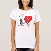 Peanuts | Snoopy & Charlie Brown Valentijn T-shirt (Voorkant)