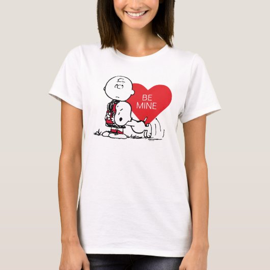 Peanuts | Snoopy & Charlie Brown Valentijn T-shirt (Voorkant)