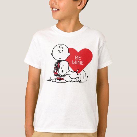 Peanuts | Snoopy & Charlie Brown Valentijn T-shirt (Voorkant)
