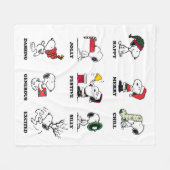 Peanuts | Snoopy Christmas Holiday Moods Fleece Deken (Voorkant (Horizontaal))