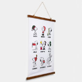Peanuts | Snoopy Christmas Holiday Moods Hangend Wandkleed (Gebogen)