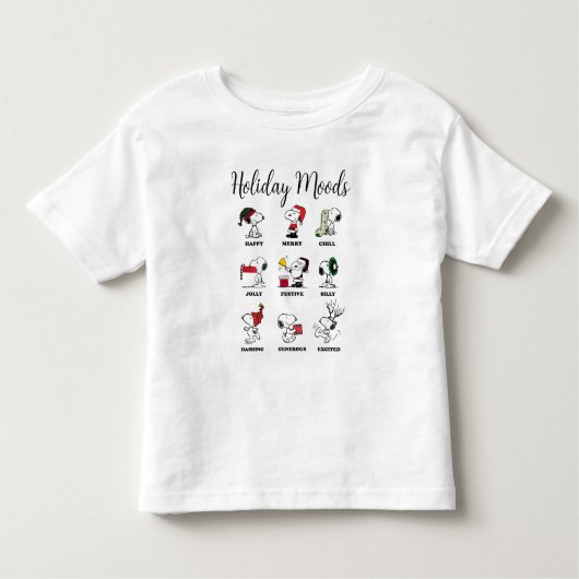 Peanuts | Snoopy Christmas Holiday Moods Kinder Shirts (Voorkant)