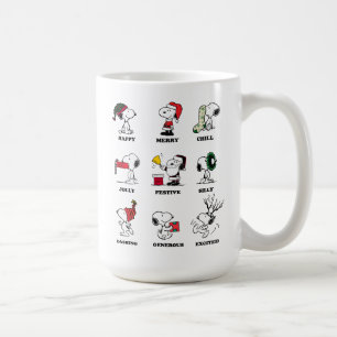 Peanuts Snoopy Christmas Holiday Moods Koffiemok