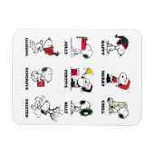 Peanuts | Snoopy Christmas Holiday Moods Magneet (Horizontaal)