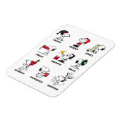 Peanuts | Snoopy Christmas Holiday Moods Magneet (Linkerzijde)