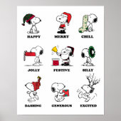 Peanuts | Snoopy Christmas Holiday Moods Poster (Voorkant)