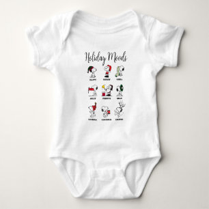 Peanuts Snoopy Christmas Holiday Moods Romper