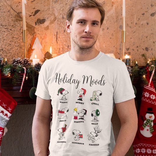 Peanuts | Snoopy Christmas Holiday Moods Tri-Blend Shirt