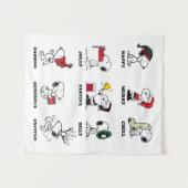Peanuts | Snoopy Christmas Holiday Moods Wandkleed (Voorkant (horizontaal))