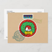 Peanuts | Snoopy Christmas-postzegel Feestdagenkaart (Voorkant / Achterkant)