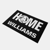 Peanuts | Snoopy Circle | Gepersonaliseerd Deurmat (Schuin)