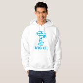 Peanuts | Snoopy Cyan Stripes Zonnebril Hoodie (Voorkant volledig)