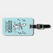 Peanuts | Snoopy Dancing Bagagelabel (Voorkant horizontaal)