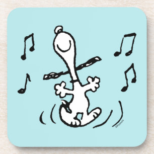 Peanuts   Snoopy Dancing Bier Onderzetter