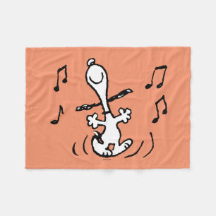 Peanuts   Snoopy Dancing Fleece Deken