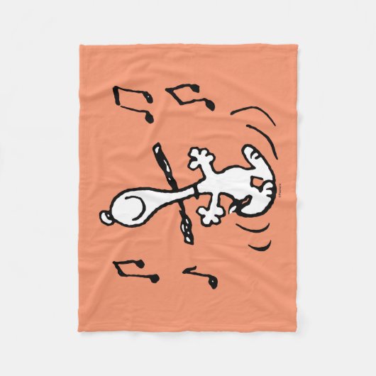 Peanuts | Snoopy Dancing Fleece Deken (Voorkant)