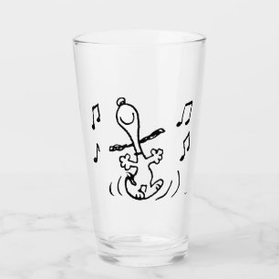 Peanuts   Snoopy Dancing Glas