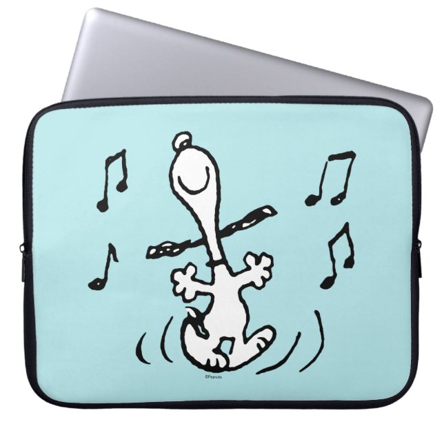 Peanuts | Snoopy Dancing Laptop Sleeve (Voorkant)