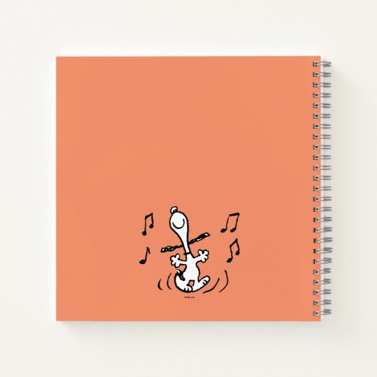 Peanuts | Snoopy Dancing Notitieboek (Achterkant)