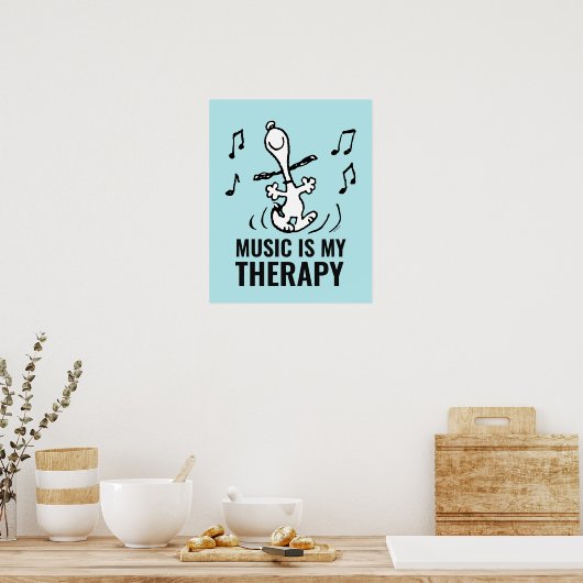Peanuts | Snoopy Dancing Poster (Keuken)