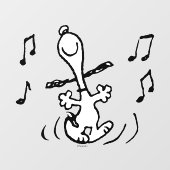Peanuts | Snoopy Dancing Raamsticker (Vel)