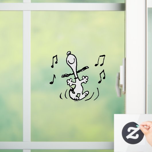Peanuts | Snoopy Dancing Raamsticker (Huis)