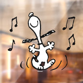 Peanuts | Snoopy Dancing Raamsticker (Vel 2)
