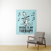 Peanuts | Snoopy Dancing Wandkleed (In situ)