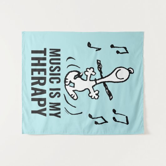 Peanuts | Snoopy Dancing Wandkleed (Voorkant (horizontaal))