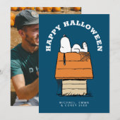 Peanuts | Snoopy & de boeken Feestdagenkaart (Voorkant / Achterkant)