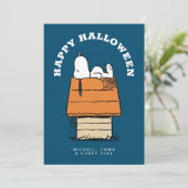 Peanuts | Snoopy & de boeken Feestdagenkaart (Staand voorkant)