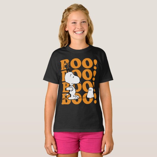 Peanuts | Snoopy & de boeken T-shirt (Voorkant volledig)