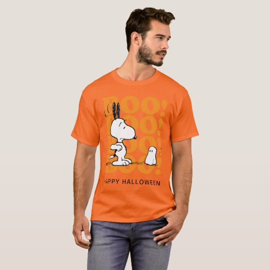Peanuts | Snoopy & de boeken T-shirt (Voorkant volledig)