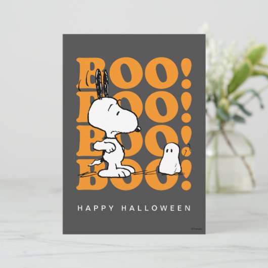 Peanuts | Snoopy & de Boos Feestdagenkaart (Staand voorkant)