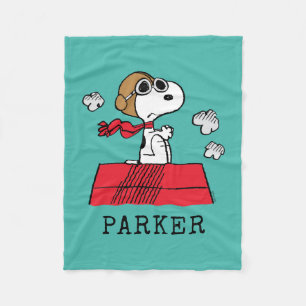 Peanuts Snoopy de vliegende aas Fleece Deken