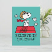 Peanuts | Snoopy de vliegende aas Kaart (Staand voorkant)
