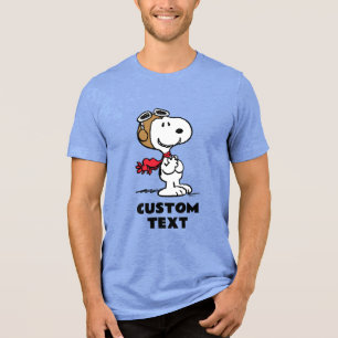 Peanuts   Snoopy De Vliegende Ace Tri-Blend Shirt